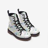 Geometric Casual Leather Lightweight boots